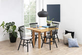 AC Design Furniture Susanne Chaises de salle à manger Lot de 2, H: 86 x l: 50,5 x L: 49,5 cm, Noir, Bois, 2 pc