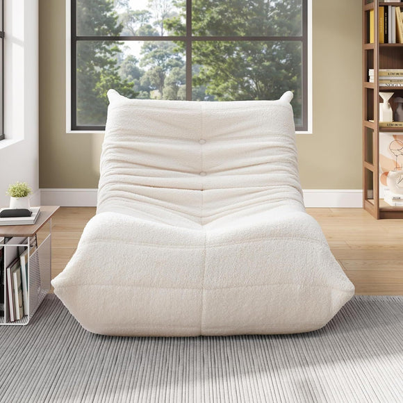 Générique Moderne Lazy Canapé Individuel Canapé de Sol,Pouf Poire en éponge,Chaise de Sol avec Dossier,Fauteuil de Lecture Confortable,Chaise Longue XXL,Fauteuils Relax Chaise,mobilier de Salo
