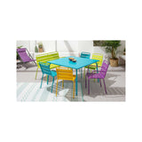 Oviala Banc de Jardin en métal Vert Cactus - Palavas