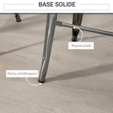 HOMCOM Lot de 4 tabourets de Bar Empilable Chaise de Bar Industriel avec Repose-Pied Hauteur d'Assise 76 cm, Cadre en métal, Style rétro, pour Salle à Manger, Balcon, bistrot ou Bar, Argent