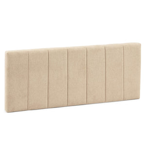 marcKonfort Tête de lit tapissée Creta 160x60cm Couleur Beige, Rembourrée de Mousse, brodé Effet capitonné, 8cm d'épaisseur, Système de Fixation Inclus.