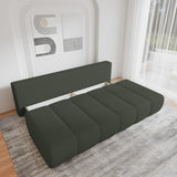mb-moebel Canapé Confortable avec Fonction Sommeil, Revêtement Bouclé élégant, (LxHxP):210x88x104 cm - Fluffy en Bouclette (Vert foncé (Arena 12))