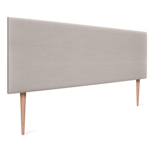 DHOME Tête de lit en Lin Naturel uni tapissée Chambre à Coucher Moderne Top Trending (Beig, 160x105cm avec Pieds (Lits 150/160))