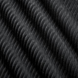 KOMHTOM Petit Canapé 2 Places en Velours Côtelé avec Coussins Confortables, Accoudoir Courbe et Rembourré - Canapé Modulable Moderne (Noir)