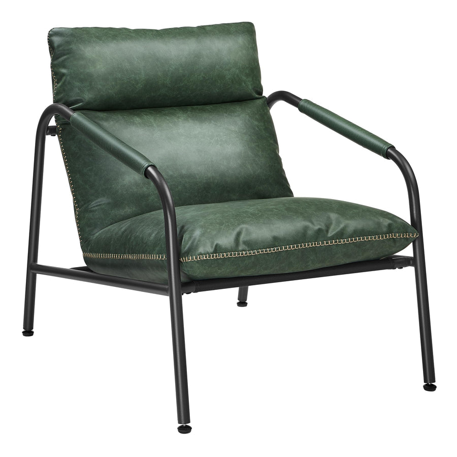 VASAGLE EKHO Collection - Fauteuil de Salon, Fauteuil d’Appoint avec Accoudoirs, Cadre Métallique, PU avec Coutures, Moderne Mi-siècle, pour Chambre, Salle de Lecture, Séjour, Vert Forêt LAC014C01 VASAGLE EKHO Collection - Fauteuil de Salon, Fauteuil d’Appoint avec Accoudoirs, Cadre Métallique, PU avec Coutures, Moderne Mi-siècle, pour Chambre, Salle de Lecture, Séjour, Vert Forêt LAC014C01