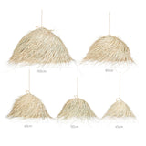 Suspension Naturelle Grande Hauteur Sous Plafond, Suspension en Rotin, Fait main (XXL 100cm)