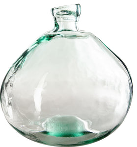 Atmosphera - Vase Dame Jeanne - Verre recyclé - Transparent D33 cm