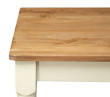 Biscottini Table de Bureau Bois 140x80x80 cm - Table de Cuisine en Tilleul Massif - Table à Manger pour intérieur et extérieur - Table en Bois Massif avec tiroir
