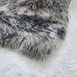 Wajade Couverture en Fausse Cachemire Fourrure en Peluche, Gris Crème, Couverture Polaire Haute Qualité, Poil Long Douce et Confortable, Plaid Canape 160 x 200 cm