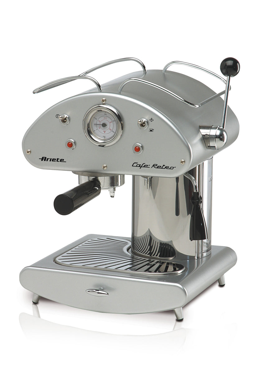 Ariete Machine à expresso rétro argent Ariete Machine à expresso rétro argent