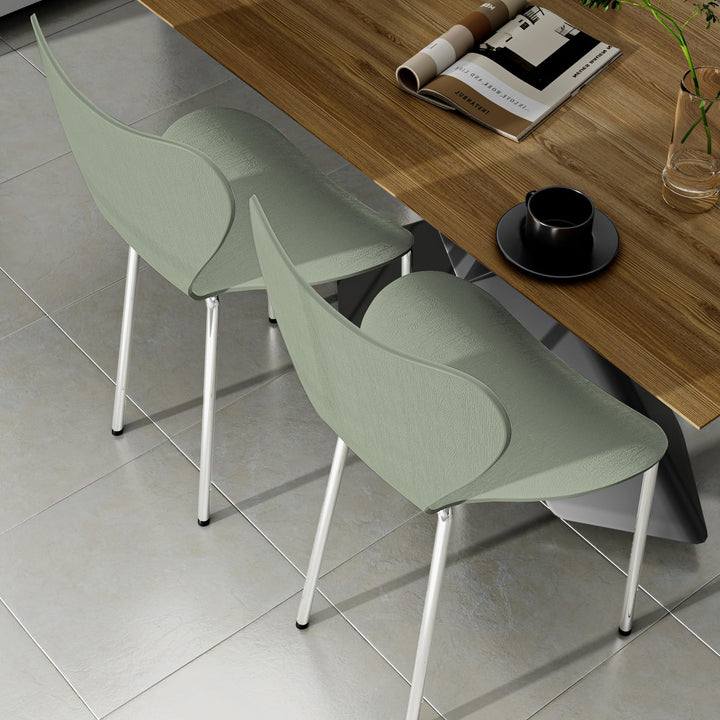 PIPIPOXER Lot de 4 chaises scandinaves, pour Salle à Manger, Bureau, Cuisine, Salon, Salle de Réunion, Jardin, Vert Clair PIPIPOXER Lot de 4 chaises scandinaves, pour Salle à Manger, Bureau, Cuisine, Salon, Salle de Réunion, Jardin, Vert Clair