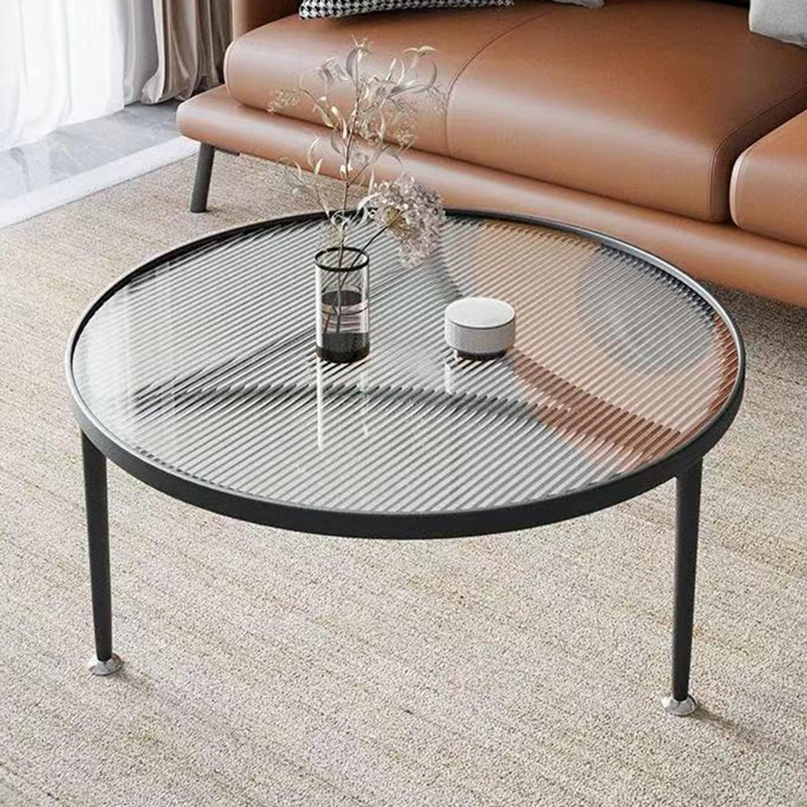 Table basse au design minimaliste – Plateau en verre trempé encastré, cadre en métal, table centrale basse pour salon – Décoration d Table basse au design minimaliste – Plateau en verre trempé encastré, cadre en métal, table centrale basse pour salon – Décoration d'intérieur, table ronde à thé/canapé/bout de canapé