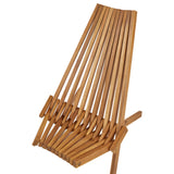 Lot de 2 Chaises Rustique de Jardin en Bois d'Acacia Extérieur Pliables Bellano