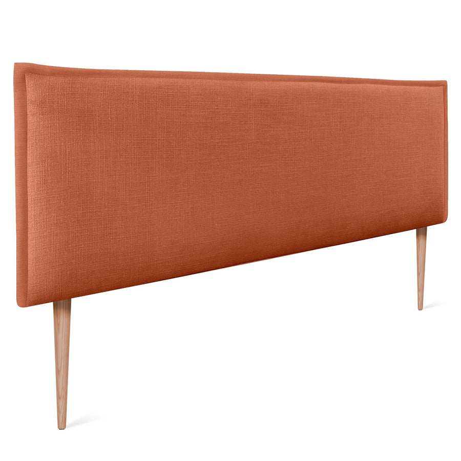 DHOME Tête de lit en Lin Naturel uni avec Bordures Tête de lit rembourrée Chambre à Coucher Moderne Top Trending (Orange, 160x105cm avec Pieds (Lits 150/160)) DHOME Tête de lit en Lin Naturel uni avec Bordures Tête de lit rembourrée Chambre à Coucher Moderne Top Trending (Orange, 160x105cm avec Pieds (Lits 150/160))