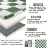 Cekene Grand tapis à poils longs ultra doux et lavable pour chambre à coucher, salon, salle de jeux, dortoir - Vert - 200 x 300 cm