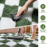 Cekene Grands Tapis Salon Vert 200x300cm Tapis Ultra Doux Lavables pour Chambre Shaggy Moelleux Antidérapants Tapis de Sol pour Salon Enfants Salle de Jeux Dortoir