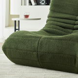 DAHUEN Fauteuil Paresseux avec Dossier,Grand Pouf Poire pour Adultes,Lazy Canapé Individuel Canapé de Sol,avec Mousse Confortable Haute densité,pour Salon, Chambre à Coucher,99x33x33cm (Vert)