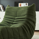 YGHQAP Canapé de Sol, Fauteuil Lounge Doux, Vert foncé, Chaise Togo Highback pour Salon, Chambre, Salon, Bureau (Vert Foncé)