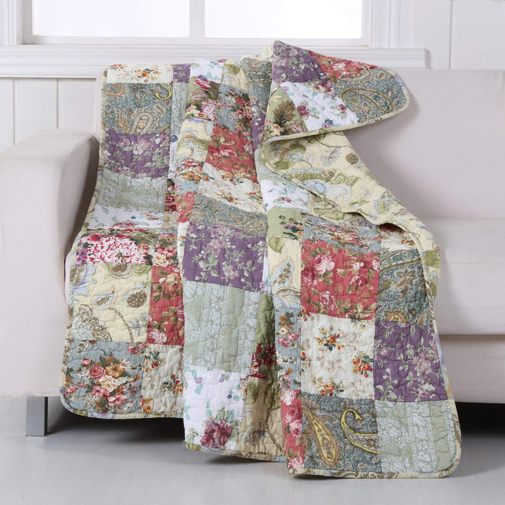 Groenland Home Blooming Prairie matelassé Patchwork Couvre-lit