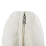 Beliani Fauteuil en Rotin Naturel pour Intérieur et Extérieur avec Repose-Pieds et Coussins Blanc-Cassé Ribolla