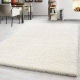 Teppium Tapis Salon 160x230 cm Moderne Adulte Tapis Chambre Crème - Shaggy Tapis Poil Long Salle de Séjour Concevoir Unicolore Tapis Moelleux et Doux - Tapis Cuisine Moquette Salon