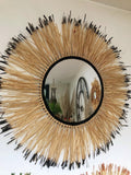 swanell Grand Miroir Raphia Le Soleil Noir