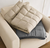 R.SHARE Couvre Lit 2 Personnes 200x220 cm, Dessus de Lit 2 Personnes Gris, Jeté de Lit Boutis Matelassage à Carreaux Douce, Couverture Matelassé de Lit Canapé Printemps Été 4 Saisons Oeko-TEX