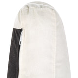 Fauteuil en Tissu Rembourré Blanc et Pieds en Métal Noir Salon Rétro Vietas