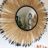 swanell Grand Miroir Raphia Le Soleil Noir