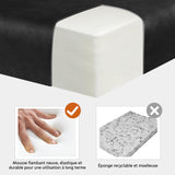 Yaheetech Fauteuil de Salon Moderne Fauteuil d'appoint Design avec Coussins Rembourrés Cadre en métal Fauteuil de Lecture Confortable Noir