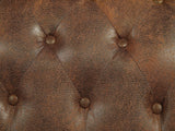 Vente-unique - Canapé 3 Places Chesterfield en Microfibre Aspect Cuir Vieilli