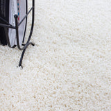 Teppium Tapis Salon 160x230 cm Moderne Adulte Tapis Chambre Crème - Shaggy Tapis Poil Long Salle de Séjour Concevoir Unicolore Tapis Moelleux et Doux - Tapis Cuisine Moquette Salon