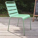 Oviala Chaise de Jardin en métal Vert Sauge - Palavas