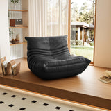 Togo Pouf poire haut de gamme non compressé pour adultes, canapé de sol en mousse à mémoire de forme avec tissu doux, fauteuil de salon confortable pour salon, chambre à coucher, appartement, cuir
