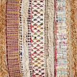 Mandala Life ART Bohemian Stool Ottoman Cover -35x45 cm - Tabouret de Luxe au décor Artisanal pour la méditation, Le Yoga et Le Tabouret Boho Chic