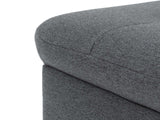 Tabouret Niko Grand Tabouret rembourré, Banc de pied Pouf Couleur au choix (Matana 17)