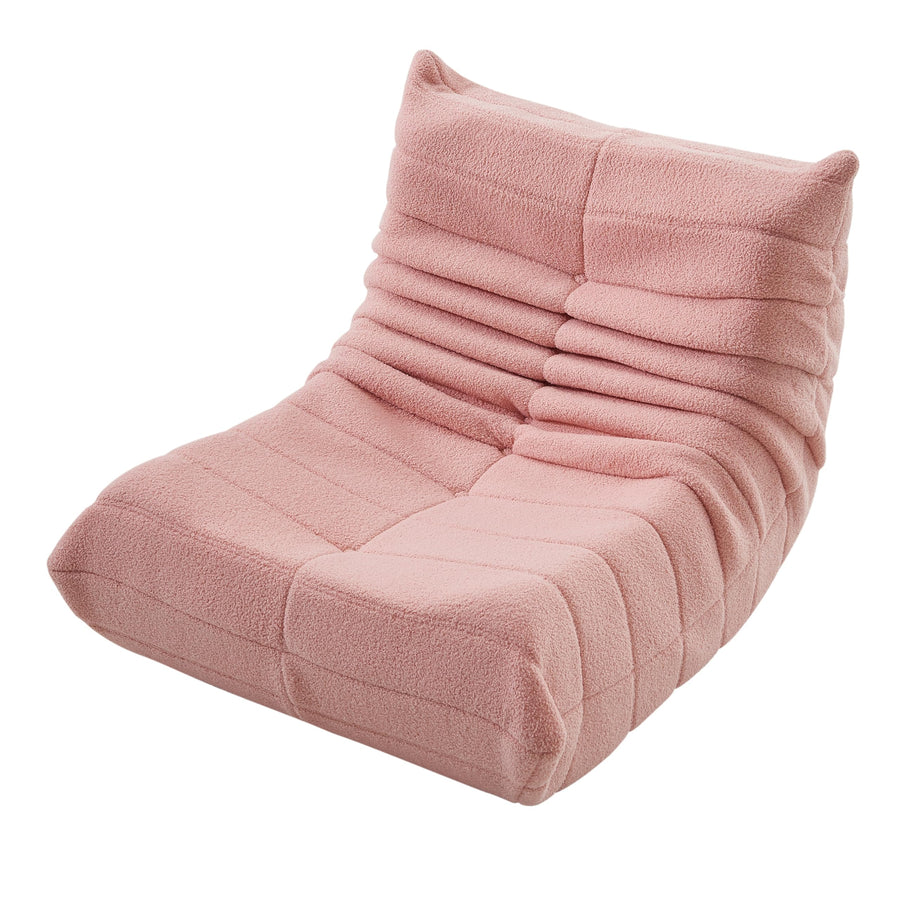 Lazy Fauteuil de sol, rembourré de mousse, avec dossier, pour la maison, le bureau, le salon et la chambre à coucher, rose Lazy Fauteuil de sol, rembourré de mousse, avec dossier, pour la maison, le bureau, le salon et la chambre à coucher, rose