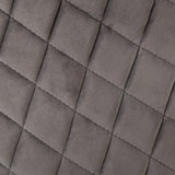 Atmosphera - Fauteuil Marlo Gris foncé en Velours