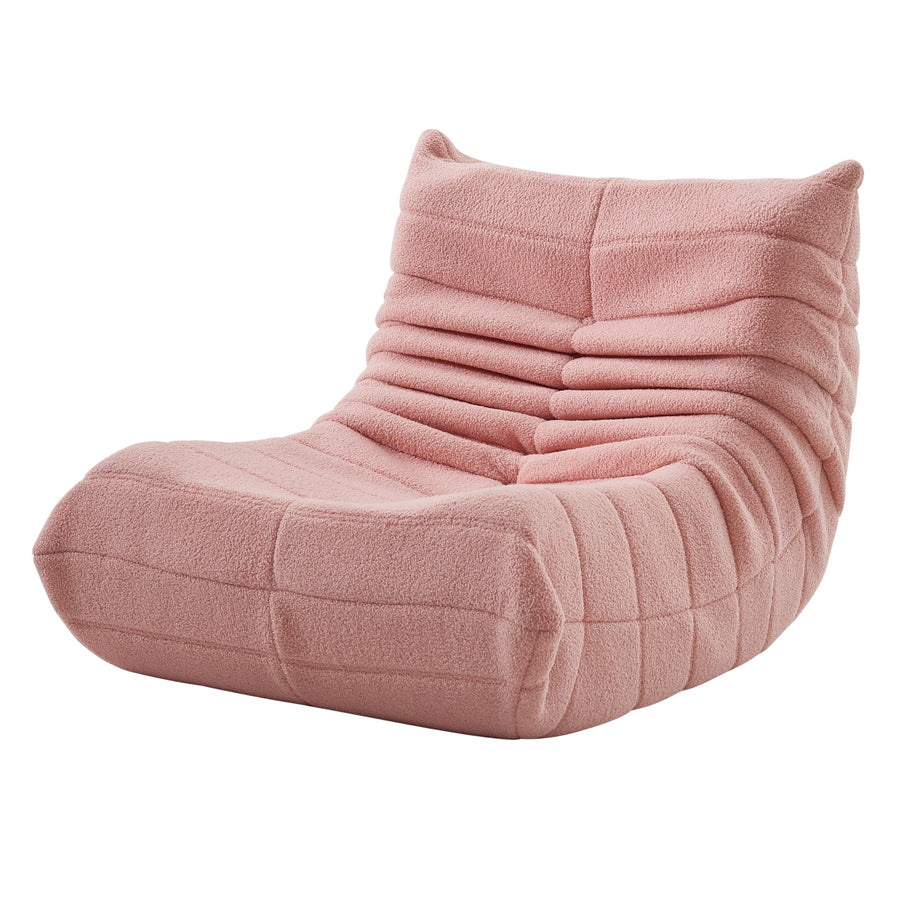 POYHKFD Canapé Paresseux avec Dossier pour Dormir Seul,Fauteuil Salon avec Coussin pour Se Détendre,Fauteuil Sol,Canapé Paresseux,Chaise de Sol,Fauteuil Salon,Fauteuil Salon Confortable(Rose)