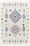 Surya Suva Tapis Géométrique Scandinave - Grand Tapis Salon, Salle à Manger, Chambre, Cuisine - Tapis Design Boheme Chic, Berbere Moderne, Tapis Poil Court 160x213cm- Beige, Bleu, Lavande, Jaune, Gris