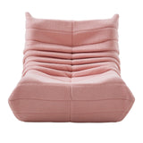 Lazy Fauteuil de sol, rembourré de mousse, avec dossier, pour la maison, le bureau, le salon et la chambre à coucher, rose