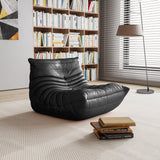 Togo Pouf poire haut de gamme non compressé pour adultes, canapé de sol en mousse à mémoire de forme avec tissu doux, fauteuil de salon confortable pour salon, chambre à coucher, appartement, cuir