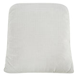 Beliani Fauteuil en Rotin Naturel pour Intérieur et Extérieur avec Repose-Pieds et Coussins Blanc-Cassé Ribolla