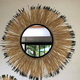 swanell Grand Miroir Raphia Le Soleil Noir