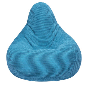 Loft 25 Fauteuil Dossier Haut Pouf | Chaise Longue de jeu de Pouf de Salon D Loft 25 Fauteuil Dossier Haut Pouf | Chaise Longue de jeu de Pouf de Salon D'intérieur de Tissu de Velours Côtelé | Doublure Interne | Conception Ergonomique pour le Soutien du Corps (Pouf sarcelle)