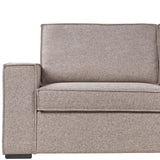 Beliani Canapé-Lit Convertible avec Matelas 3 Places Marron Clair Vuokatti