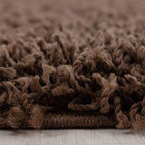 HomebyHome Tapis Salon 200x300 Moderne Tapis Chambre Adulte Tapis Marron 200x290 cm - Tapis Shaggy Salle de Séjour Tapis Poil Long Concevoir Unicolore Tapis Doux Moelleux Tapis Cuisine Moquette Salon