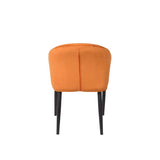 MATHI DESIGN Cosy - Chaise de Repas en Velours Orange