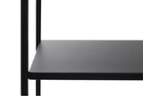 LIFA LIVING Basse en métal pour Salon, Table d'entrée Industrielle 85 x 30 x 100 cm Max 14 kg, Noir, 100x30x85 cm