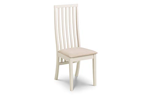 Julian Bowen Lot de 2 chaises de salle à manger Vermont, ivoire Julian Bowen Lot de 2 chaises de salle à manger Vermont, ivoire